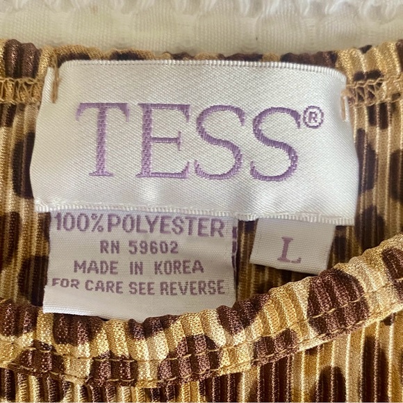 Tess Animal Print Tank Sleeveless Top L - Picture 3 of 7